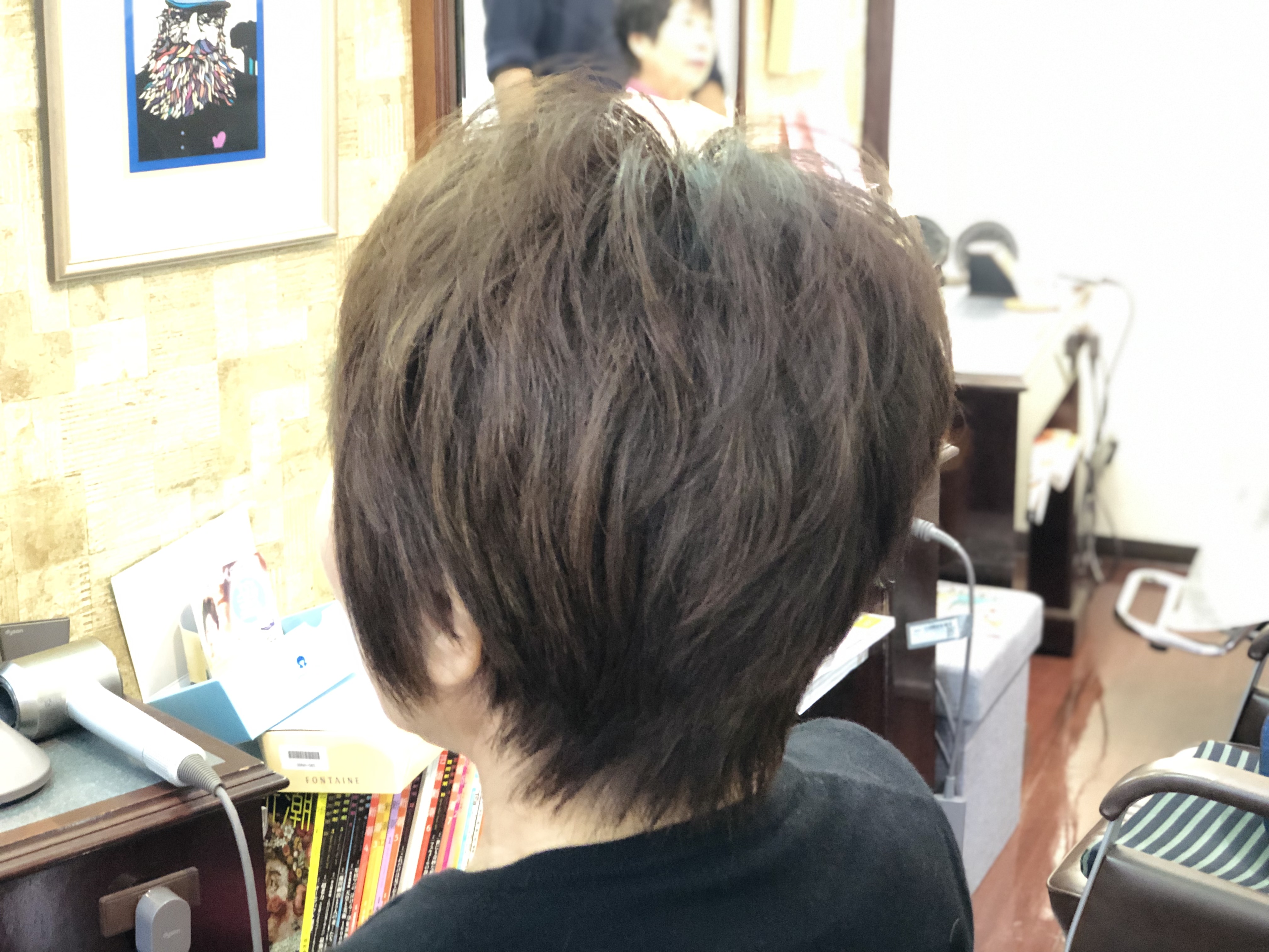 60、70代、切りっぱなしカットでスタイリング簡単!(動画)