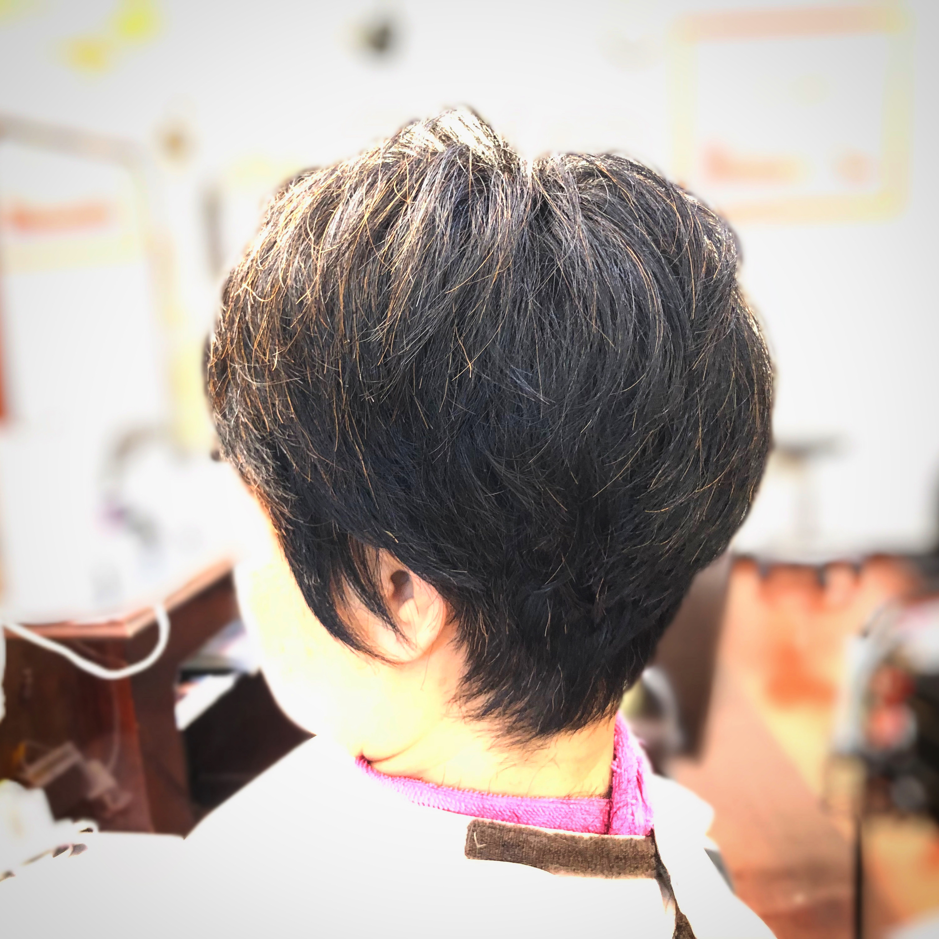 50代くせ毛でもブローがいらないカット!